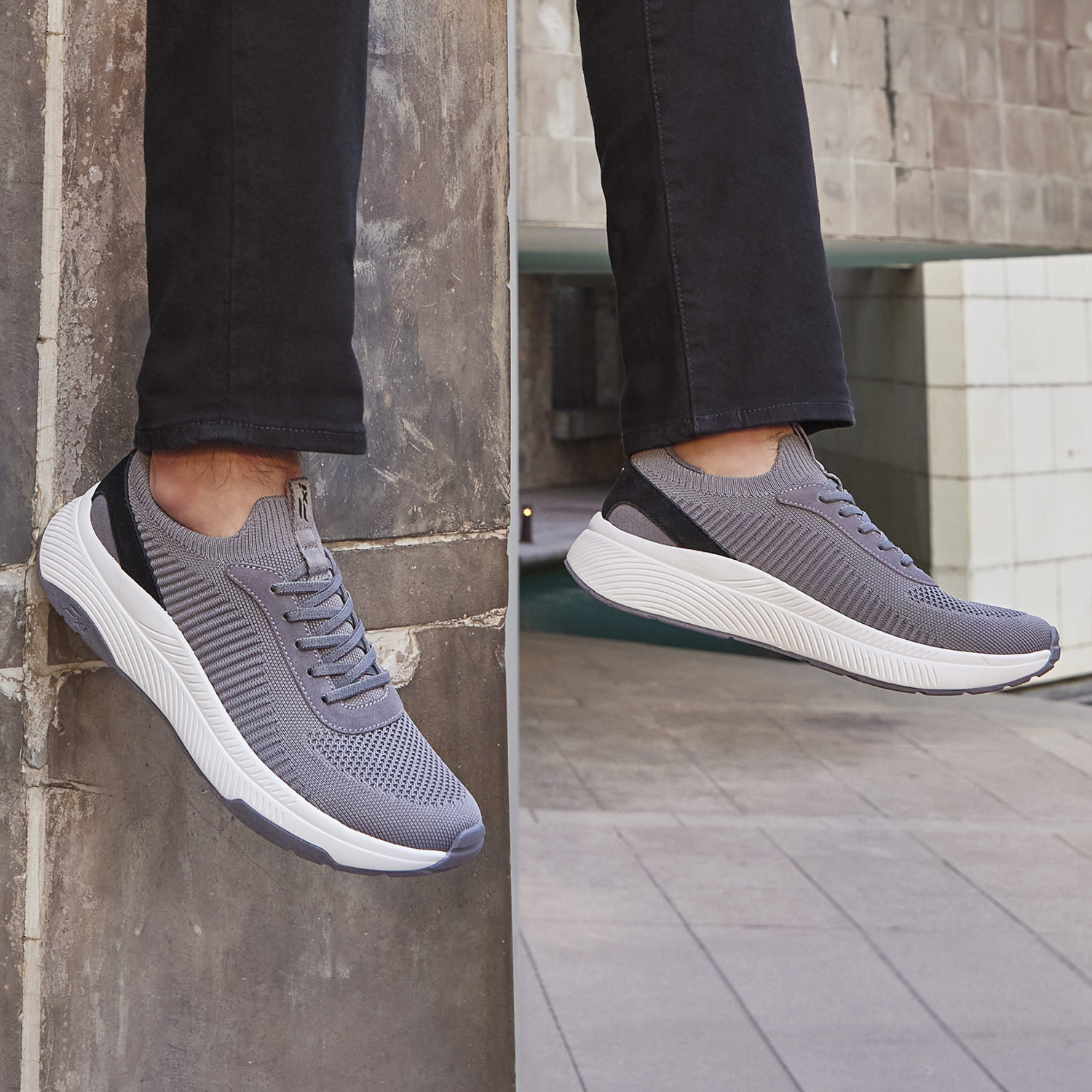 ZAPATILLA HOMBRE COLBY 418901 GRIS FLEXI - 2