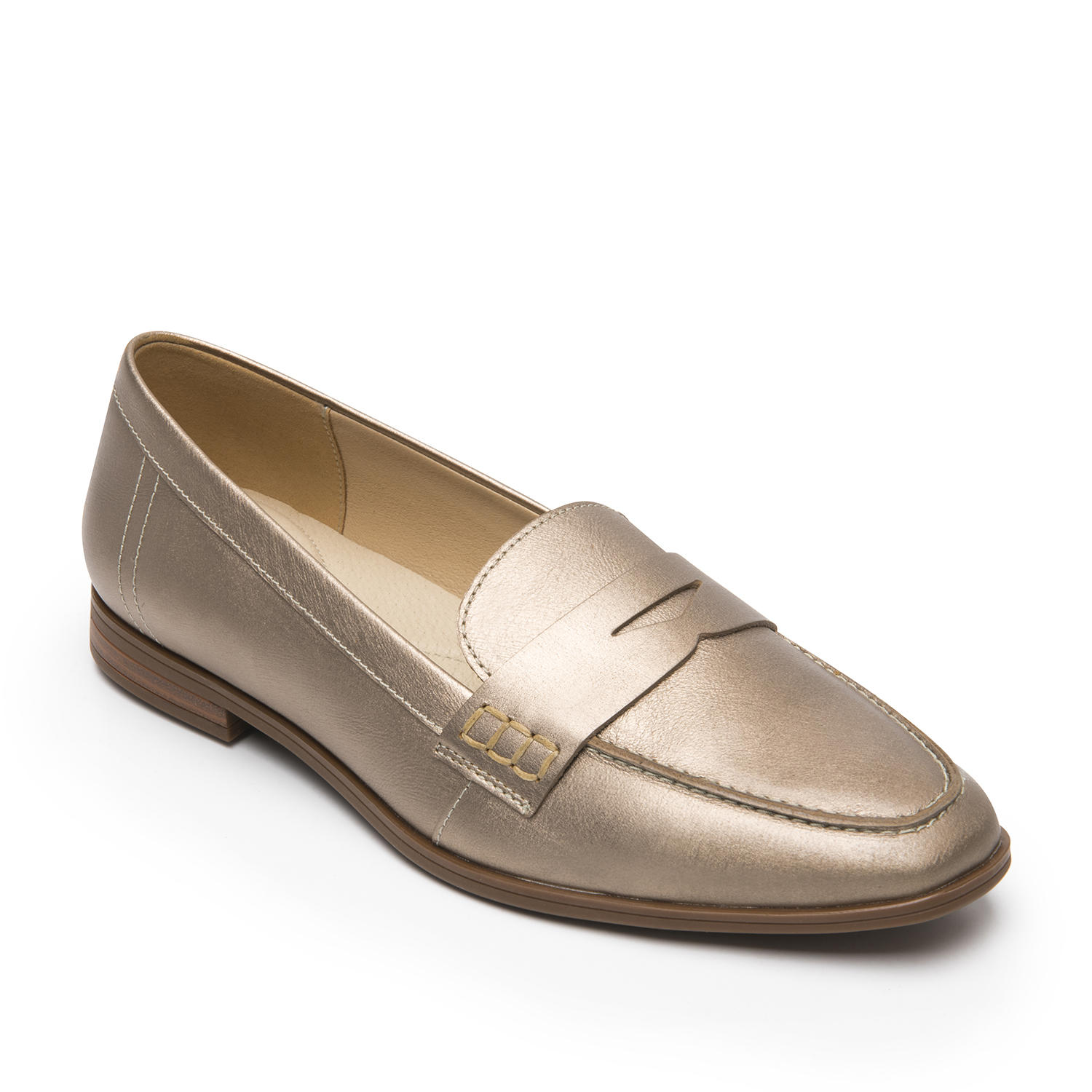 MOCASIN MUJER HAYEK 126606 DORADO - 2