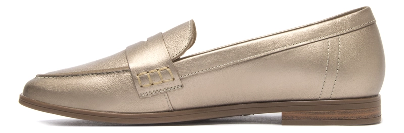 MOCASIN MUJER HAYEK 126606 DORADO - 3