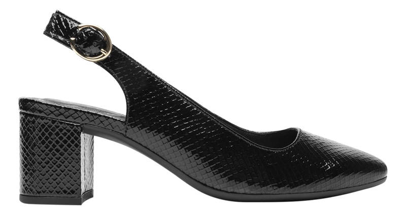 ZAPATO MUJER MARIONE 119704 NEGRO SATINADO - 1