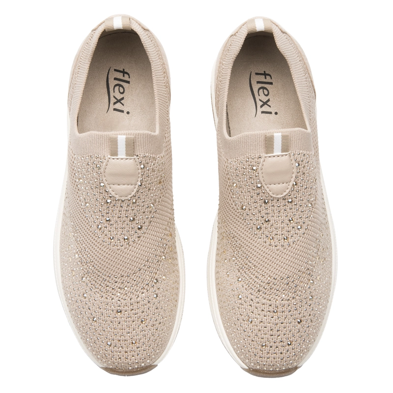 ZAPATILLA MUJER LETTI 134101 BEIGE - 6