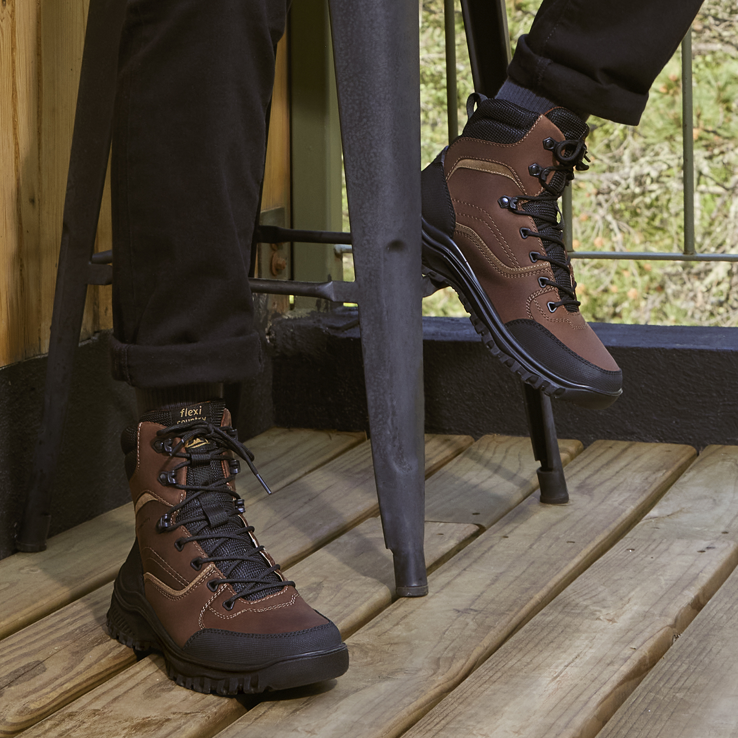BOTIN FLEXI HOMBRE THOMPSON 418102 CAFE - 2