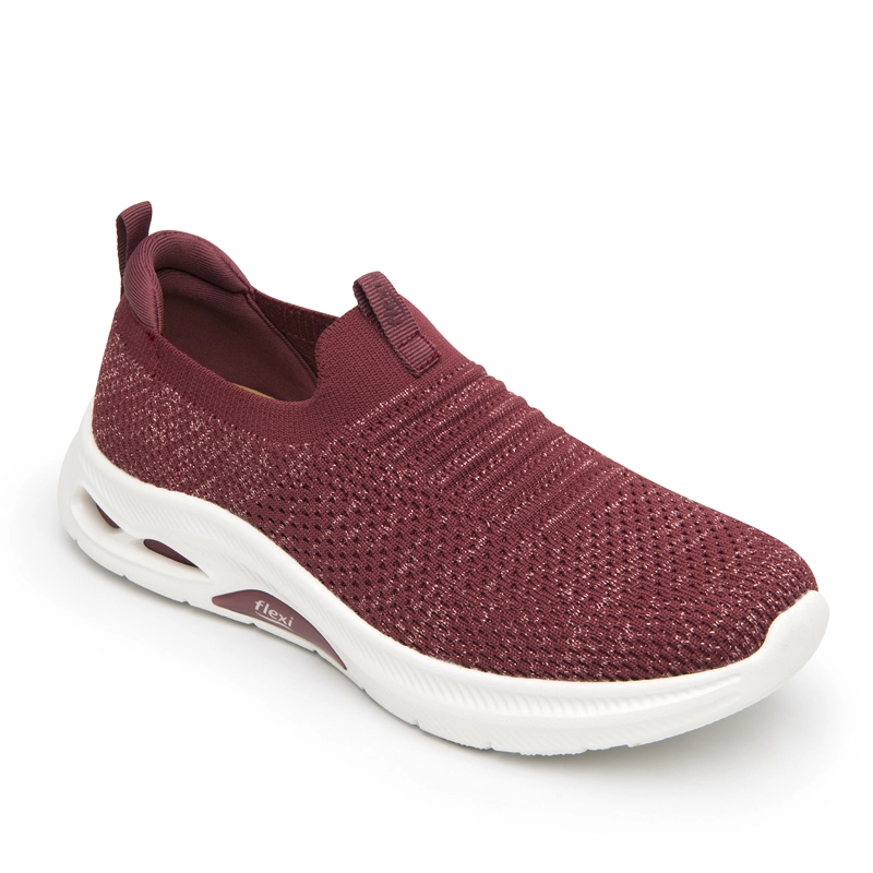 ZAPATILLA MUJER BRERA 135201 BURGUNDY - 2