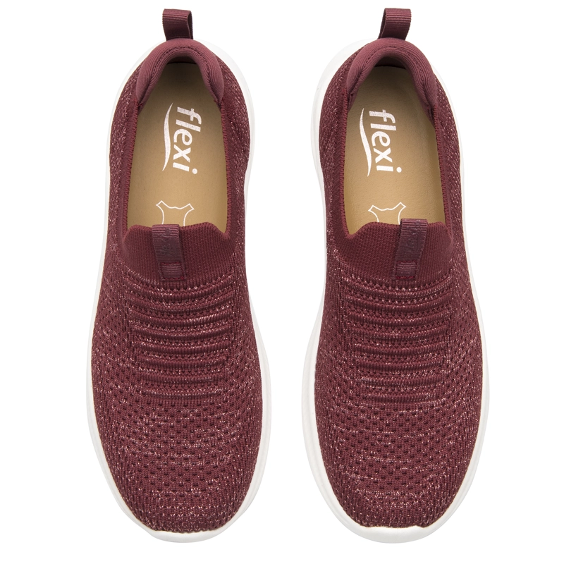 ZAPATILLA MUJER BRERA 135201 BURGUNDY - 6