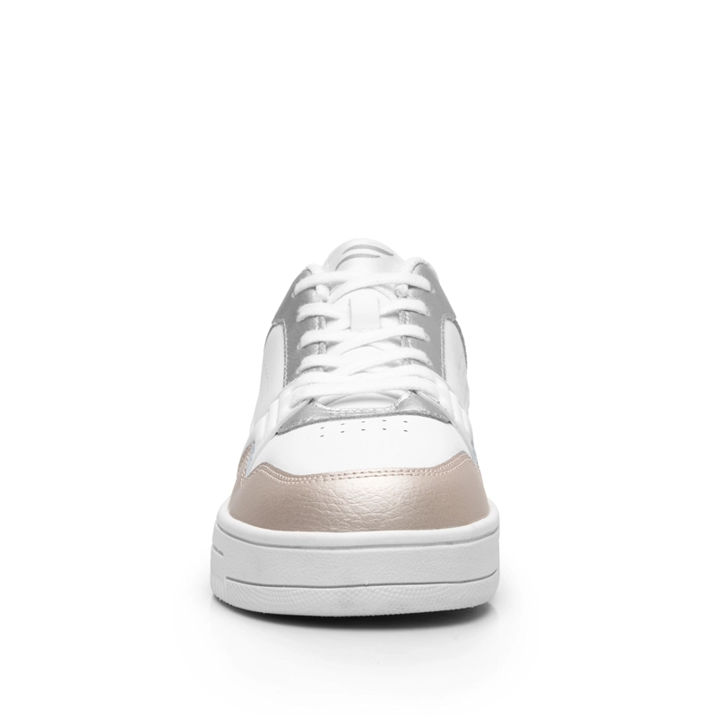 ZAPATILLA MUJER INNA 131601 BLANCA, PLATA Y BRONCE - 4