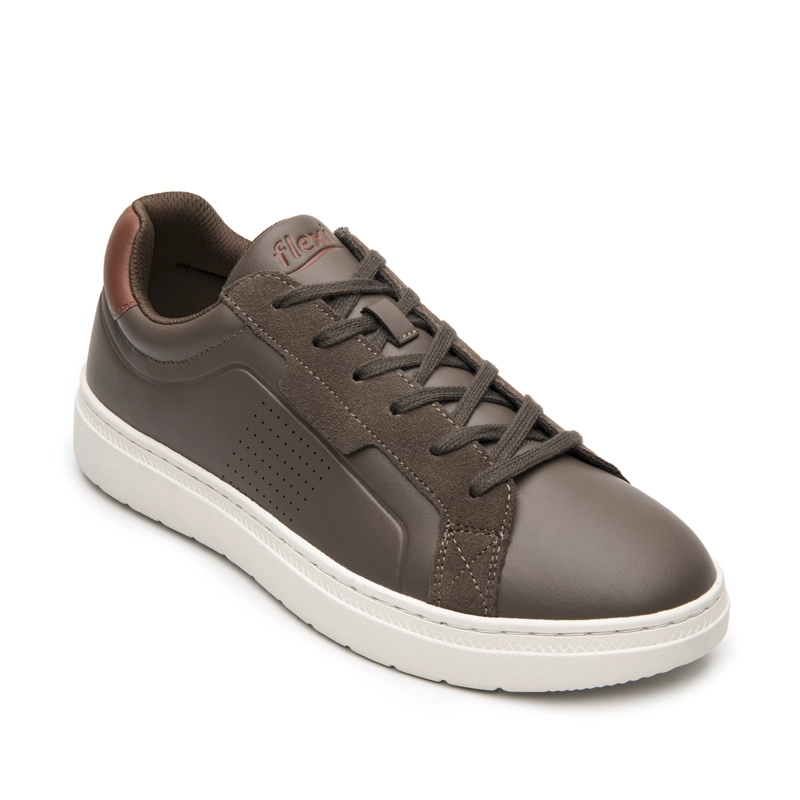 ZAPATILLA HOMBRE APEK 418306 CAFE - 2