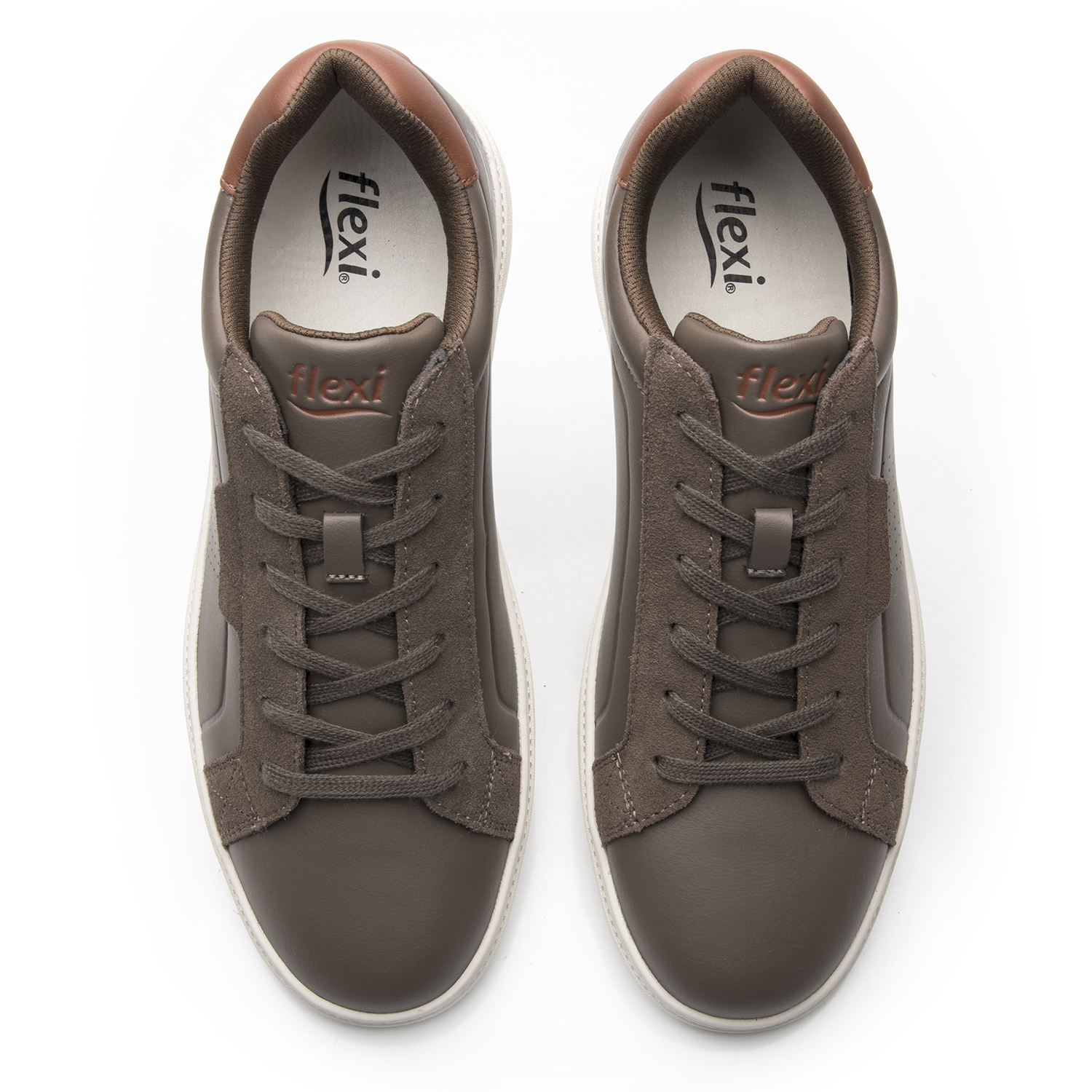 ZAPATILLA HOMBRE APEK 418306 CAFE - 6