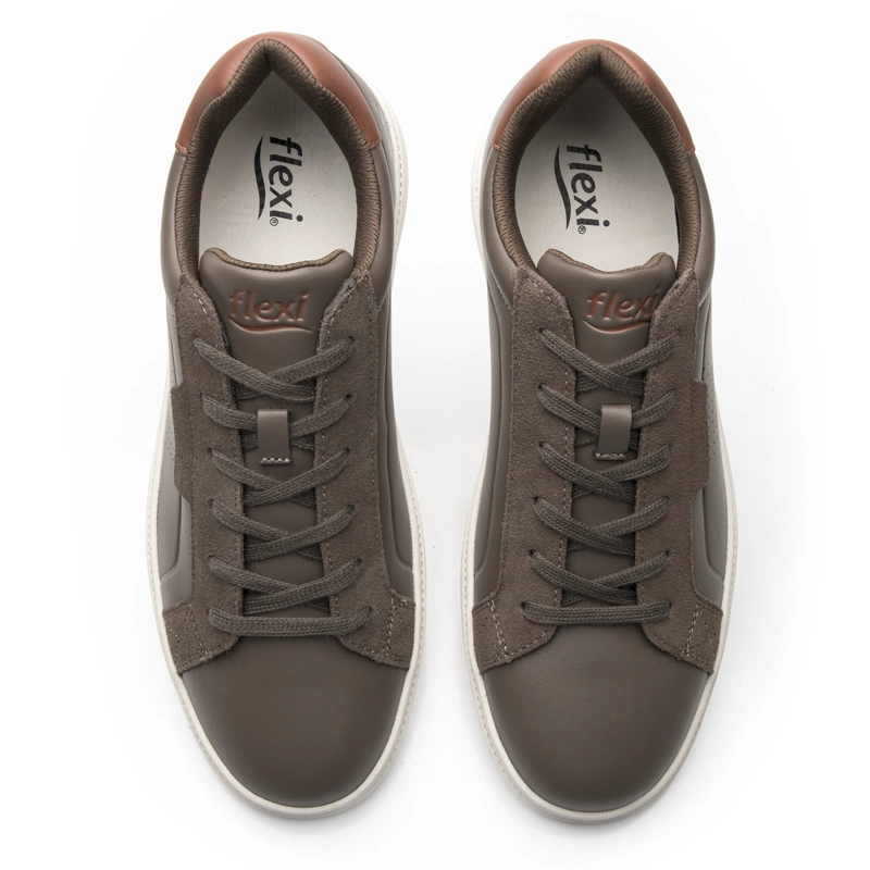 ZAPATILLA HOMBRE APEK 418306 CAFE - 6
