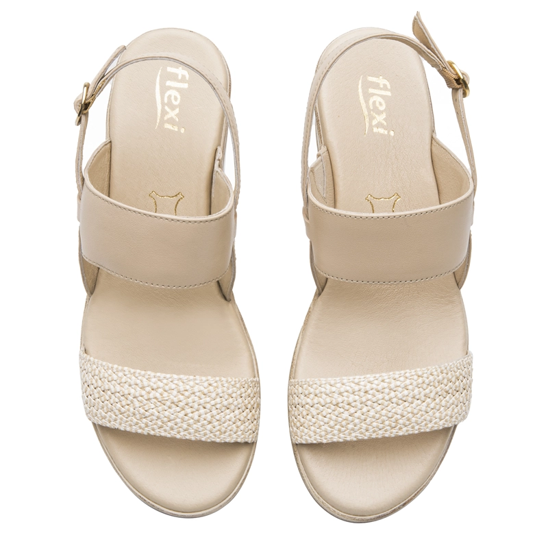 SANDALIA MUJER EMILY 113325 BLANCO CREMA - 6