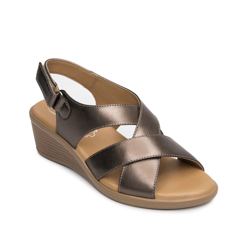 SANDALIA MUJER ZURA 123716 DORADA - 2