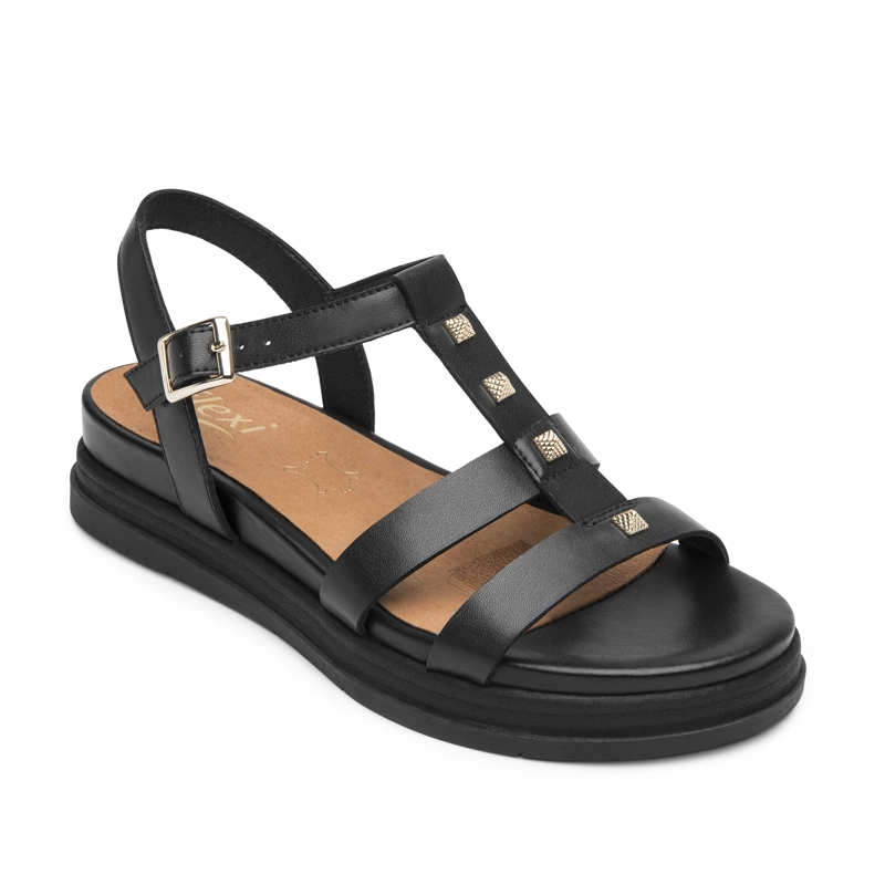 SANDALIA MUJER STEPHANY 135302 NEGRO - 2