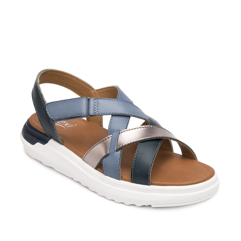 SANDALIA MUJER FRAGA 129403 AZUL - 2