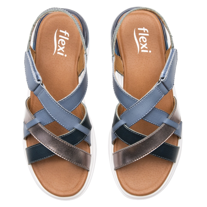 SANDALIA MUJER FRAGA 129403 AZUL - 6
