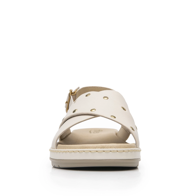 SANDALIA MUJER PEONIA 100233 BLANCO CREMA - 4
