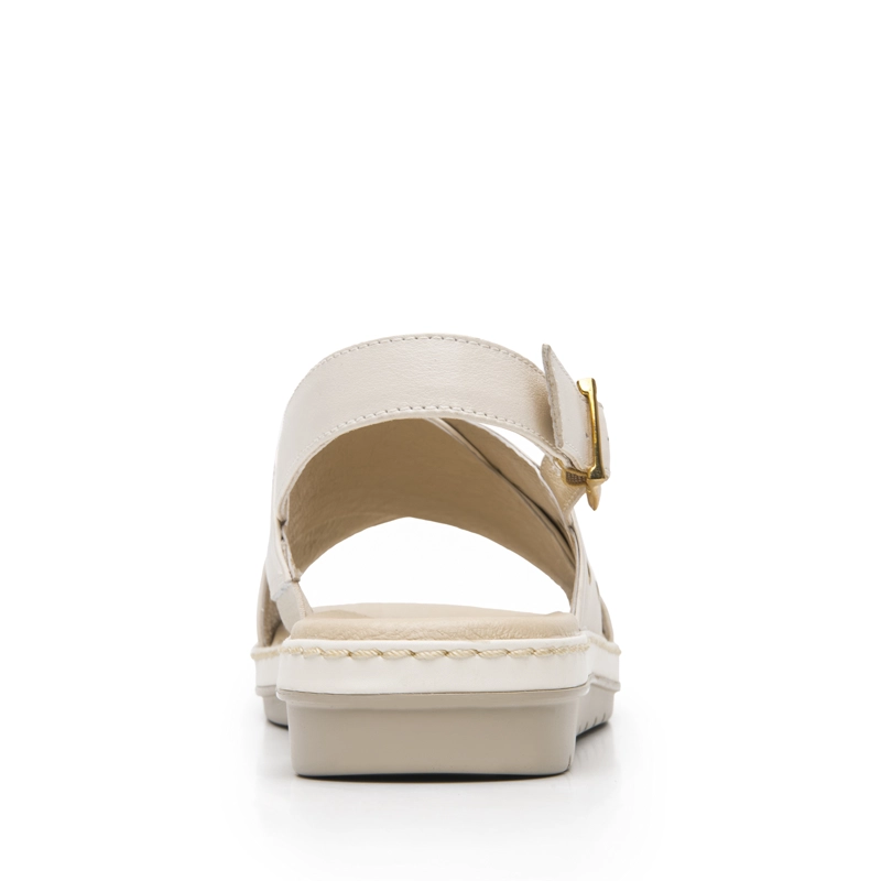 SANDALIA MUJER PEONIA 100233 BLANCO CREMA - 5