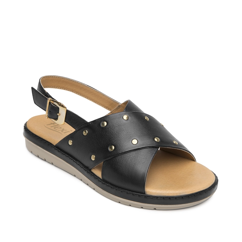 SANDALIA MUJER PEONIA 100233 NEGRO - 2
