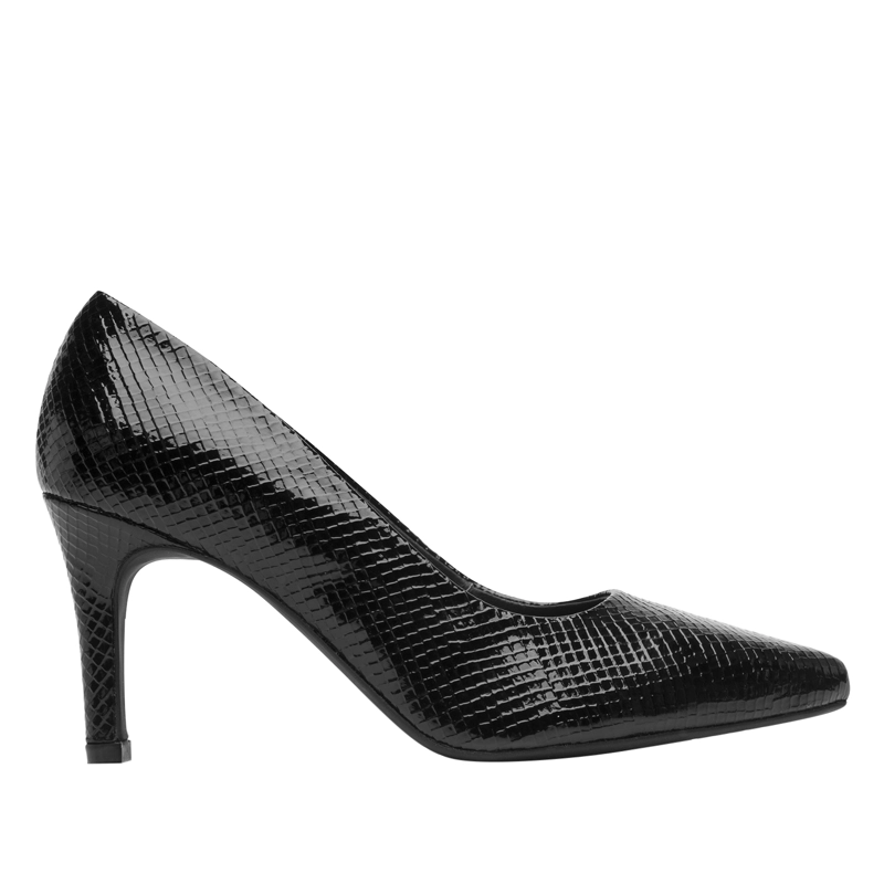 ZAPATO MUJER IDRIS 104501 REPTIL NEGRO - 1