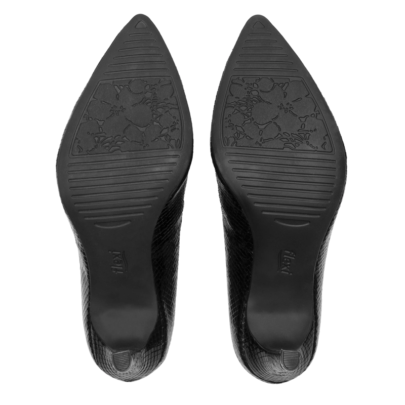 ZAPATO MUJER IDRIS 104501 REPTIL NEGRO - 7