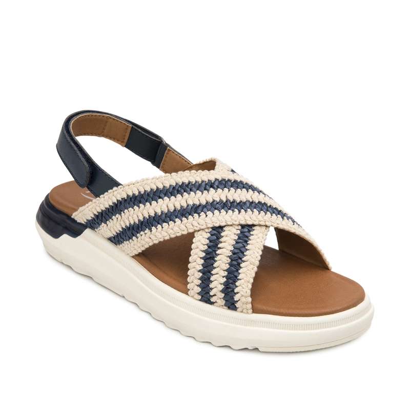 SANDALIA MUJER FRAGA 129405 AZUL MARINO - 2