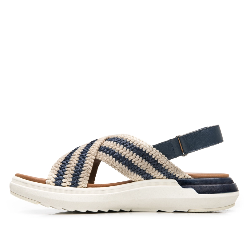 SANDALIA MUJER FRAGA 129405 AZUL MARINO - 3
