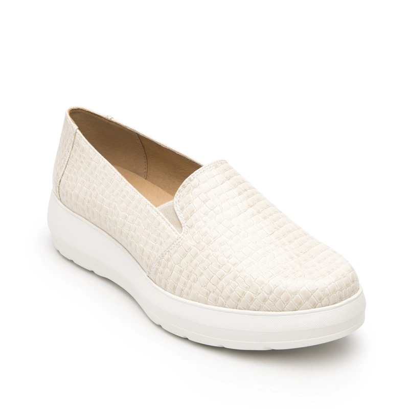 MOCASIN MUJER EDITH 126716 BLANCO PERLA - 2