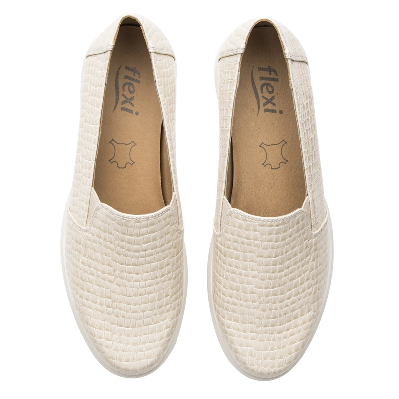 MOCASIN MUJER EDITH 126716 BLANCO PERLA - 6