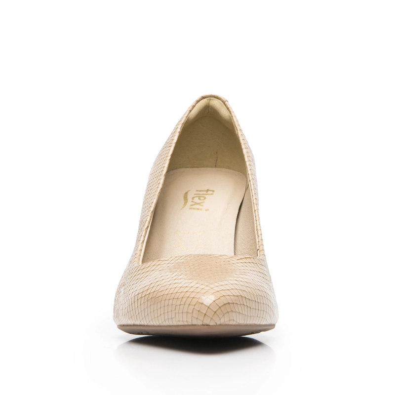 ZAPATO MUJER IDRIS 104501 REPTIL NUDE - 4