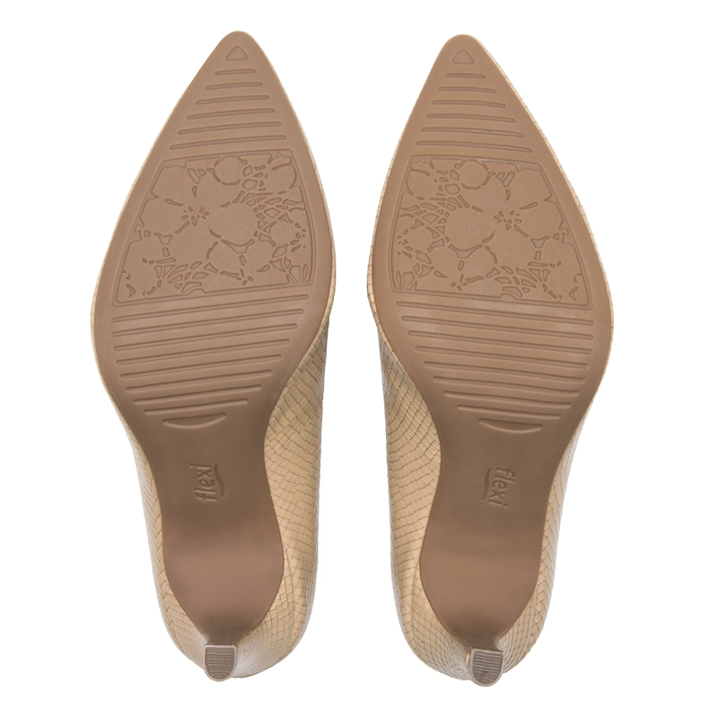 ZAPATO MUJER IDRIS 104501 REPTIL NUDE - 7