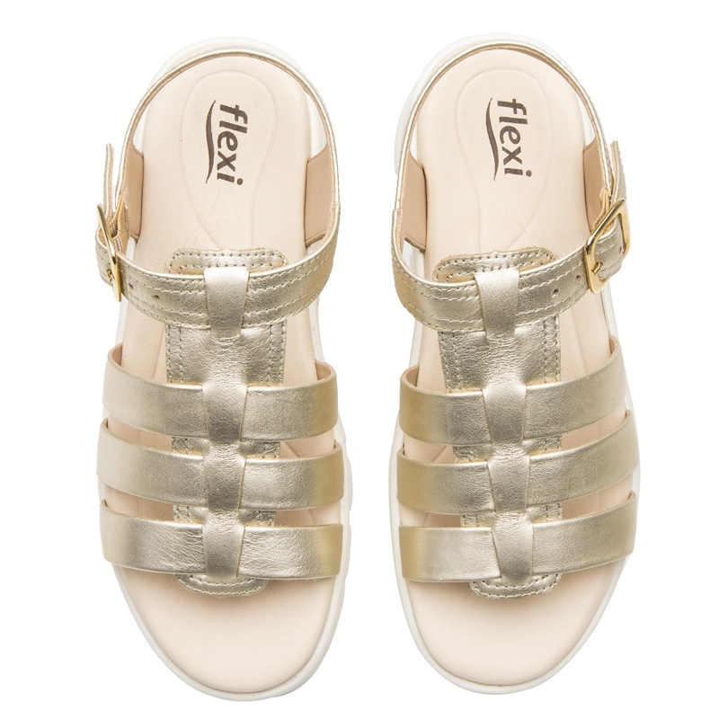 SANDALIA MUJER LEXA 128503 DORADA - 6