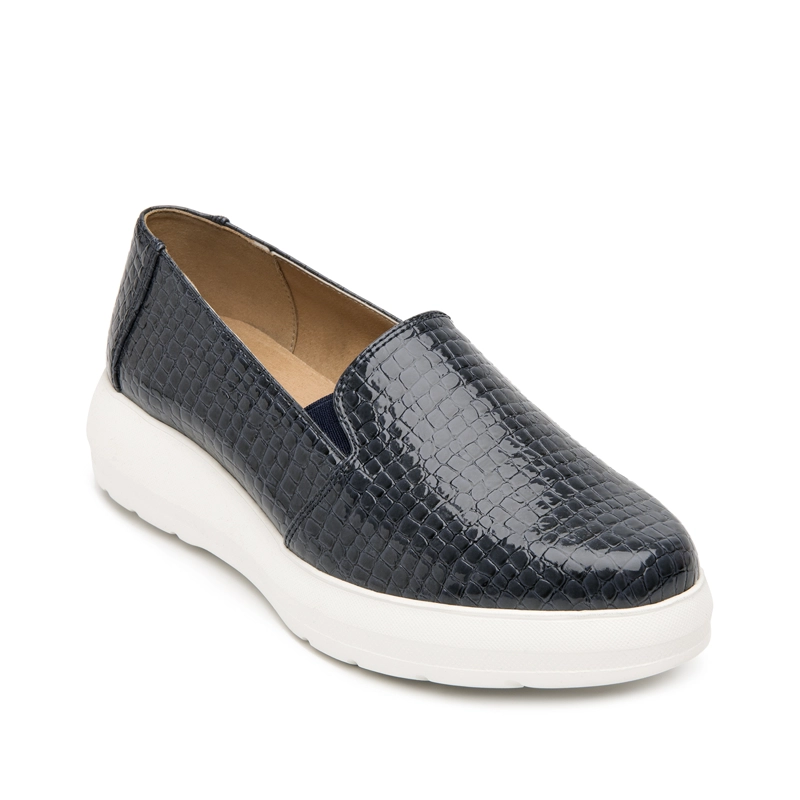 MOCASIN MUJER EDITH 126716 AZUL MARINO - 2