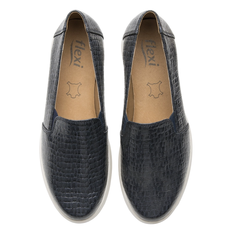 MOCASIN MUJER EDITH 126716 AZUL MARINO - 6