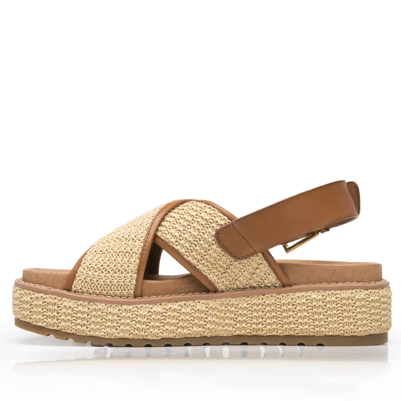 SANDALIA MUJER PIA 135502 BEIGE - 4