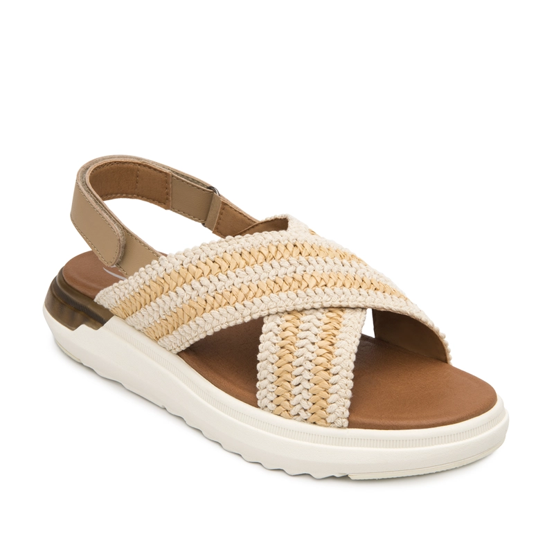 SANDALIA MUJER FRAGA 129405 BEIGE - 2