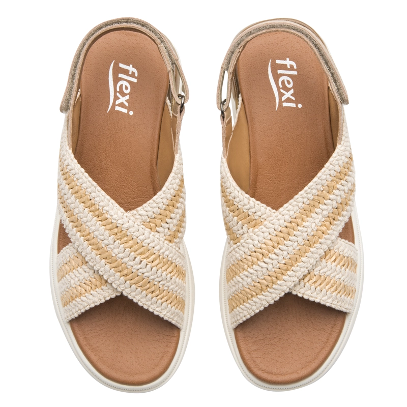 SANDALIA MUJER FRAGA 129405 BEIGE - 5