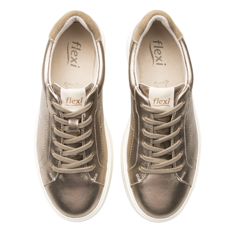 ZAPATILLA MUJER MAITE 137401 DORADA - 5