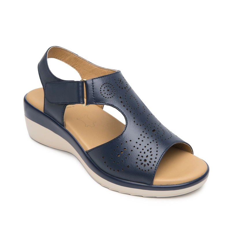 SANDALIA MUJER AMAPOLA 116013 AZUL MARINO - 2