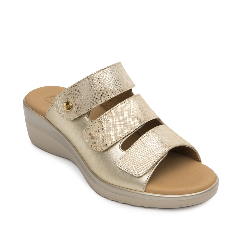 SANDALIA MUJER AMAPOLA 116022 DORADA - 2