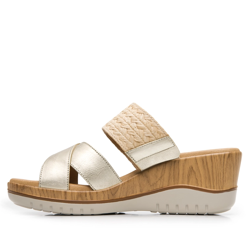 SANDALIA MUJER EMILY 113324 DORADA - 3