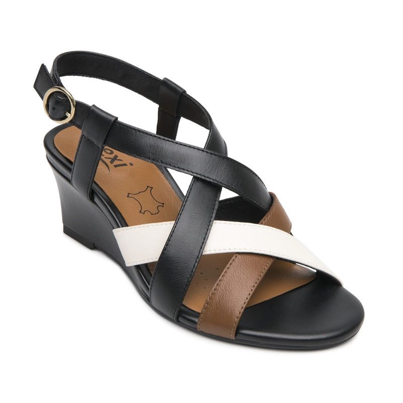 SANDALIA MUJER GILMA 128309 NEGRO Y BLANCO - 2