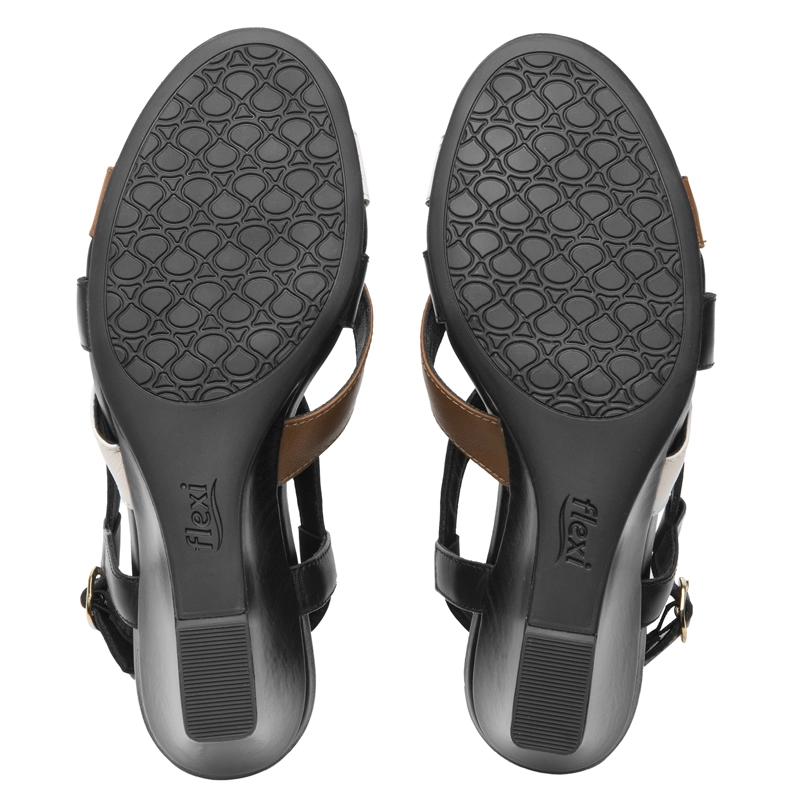 SANDALIA MUJER GILMA 128309 NEGRO Y BLANCO - 7