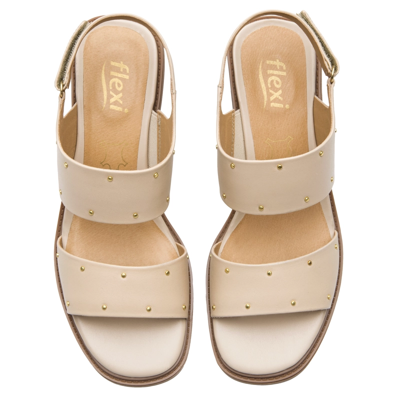 SANDALIA MUJER ITACARE 128407 BLANCO CREMA - 6