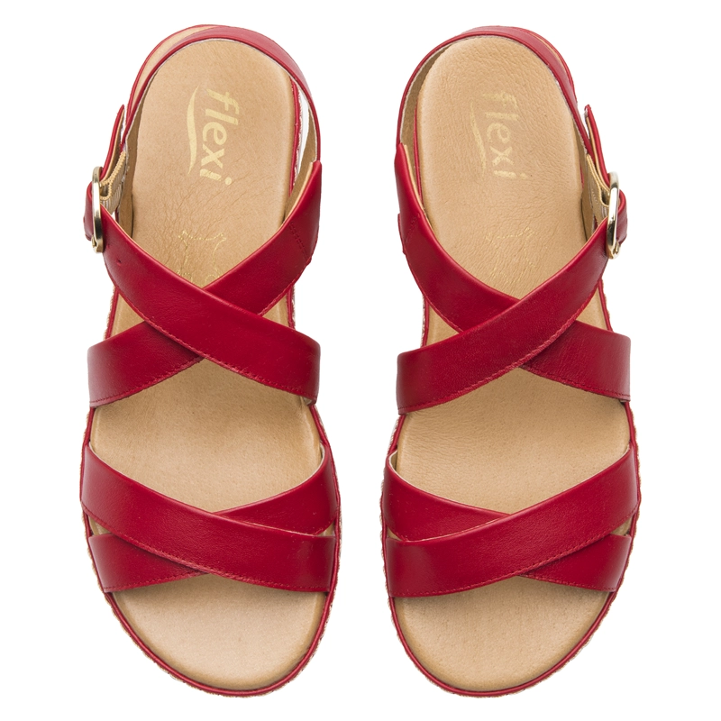 SANDALIA MUJER PEONIA 100227 ROJA - 6