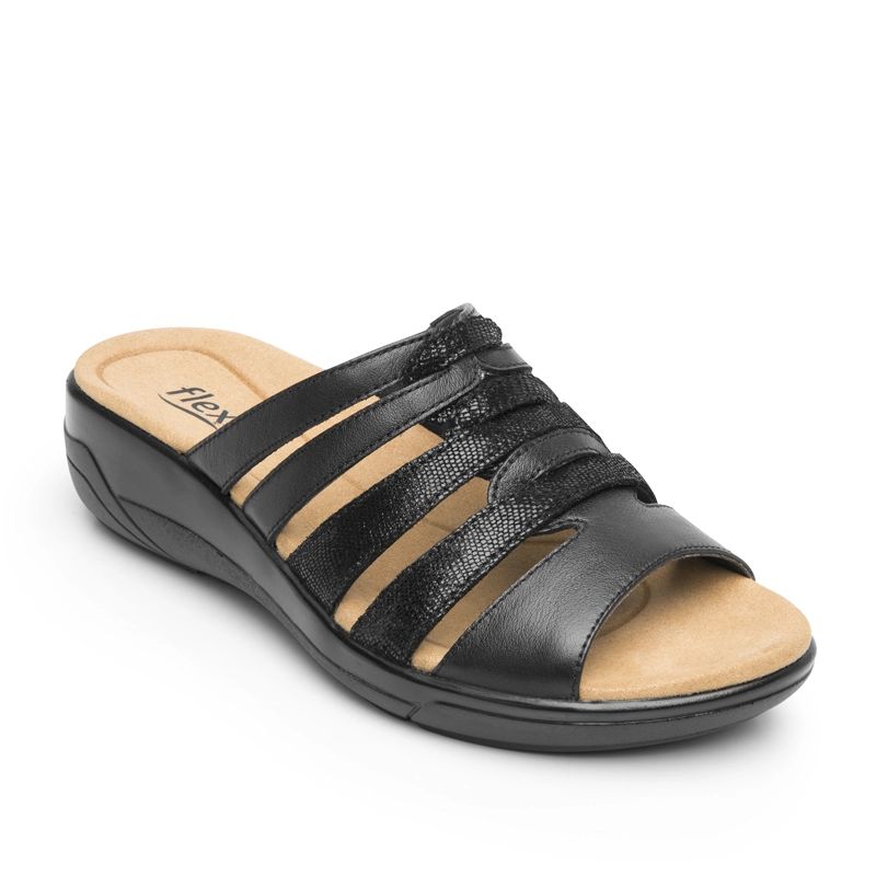 SANDALIA MUJER SIWA 133701 NEGRA - 2