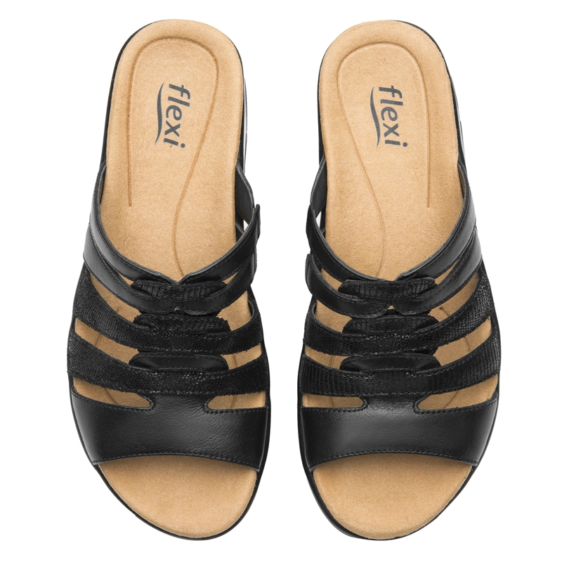 SANDALIA MUJER SIWA 133701 NEGRA - 6