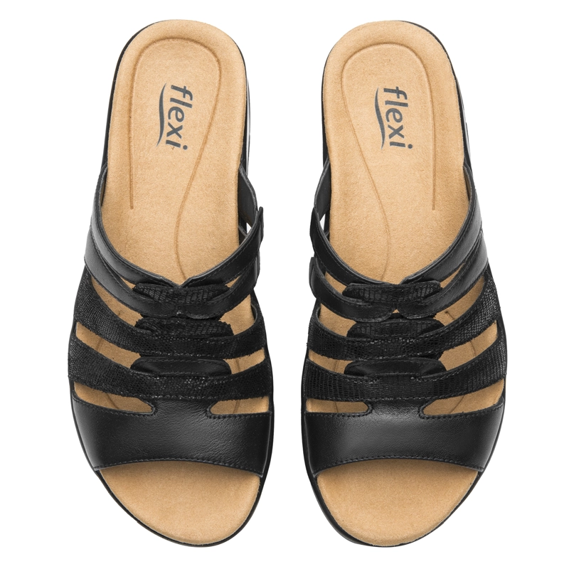 SANDALIA MUJER SIWA 133701 NEGRA - 6