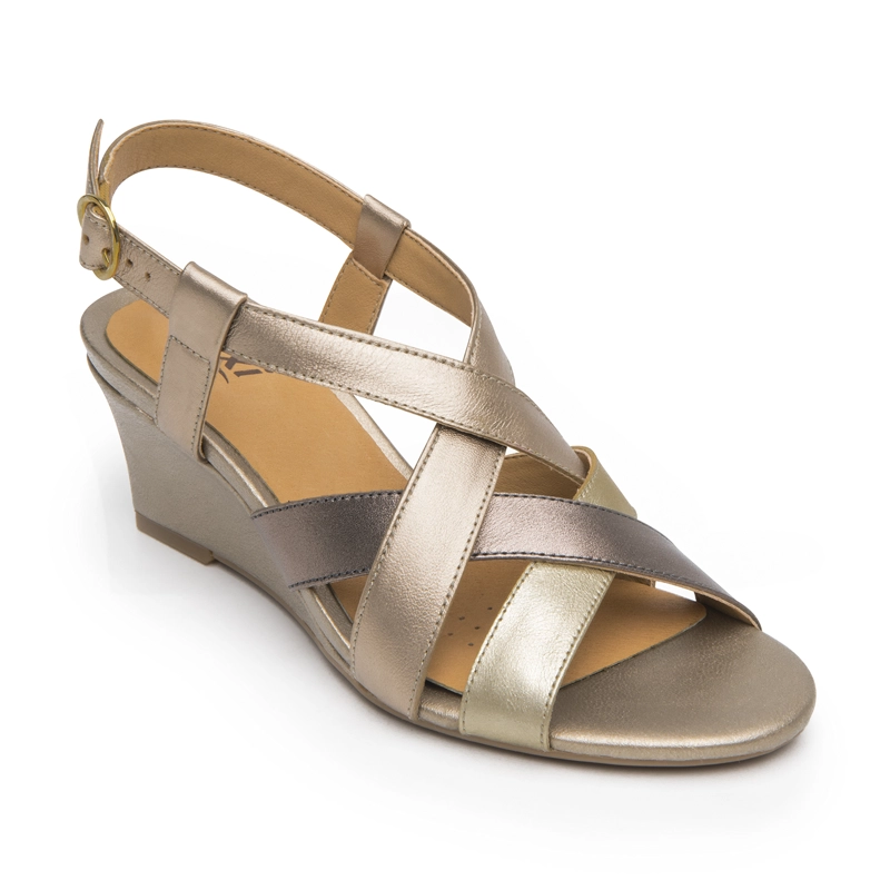 SANDALIA MUJER GILMA 128309 DORADA - 2