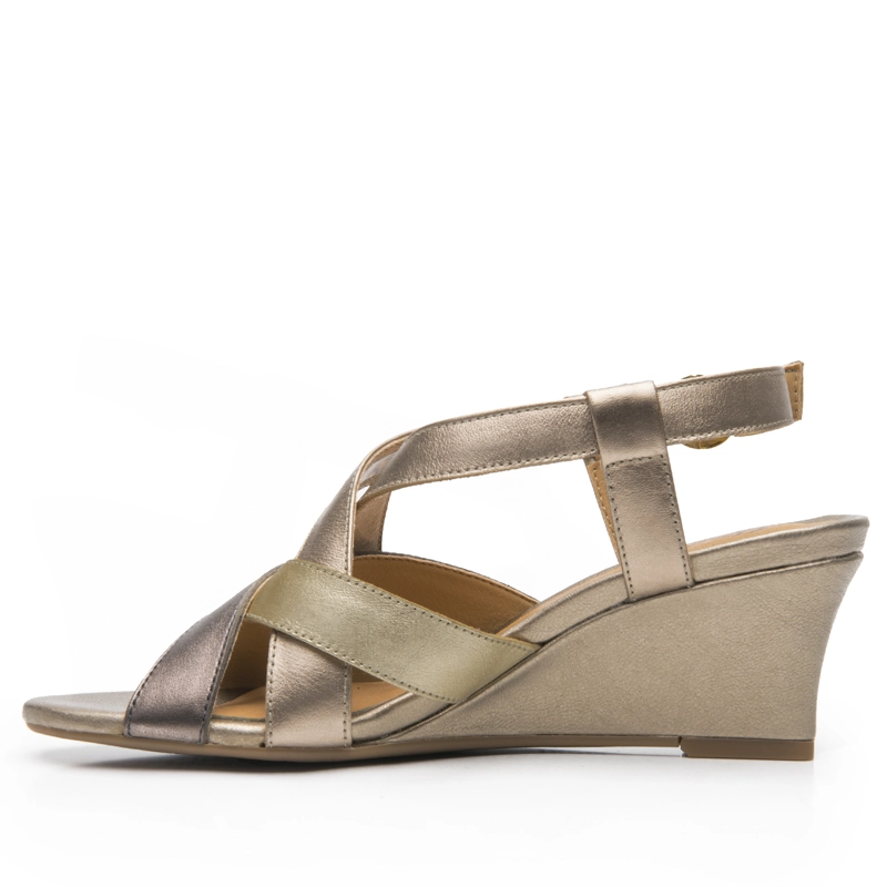 SANDALIA MUJER GILMA 128309 DORADA - 3
