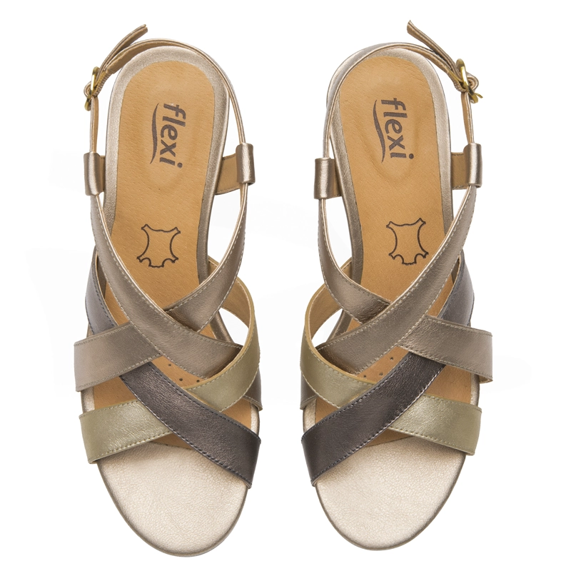 SANDALIA MUJER GILMA 128309 DORADA - 6