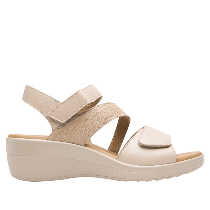 SANDALIA MUJER AMAPOLA 116023 BEIGE - 1
