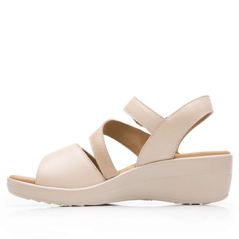 SANDALIA MUJER AMAPOLA 116023 BEIGE - 3